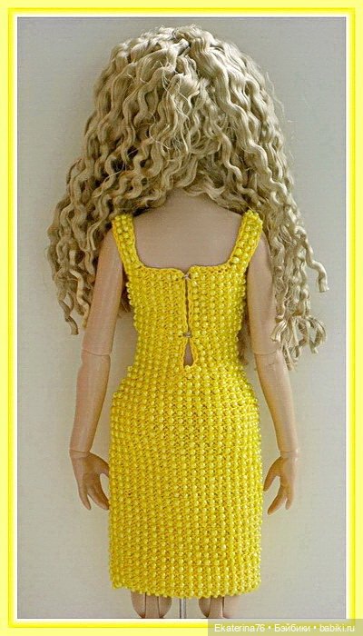 Бисерное платье для Tonner и Ellowyne (фото 4)