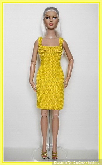 Бисерное платье для Tonner и Ellowyne (фото 2)