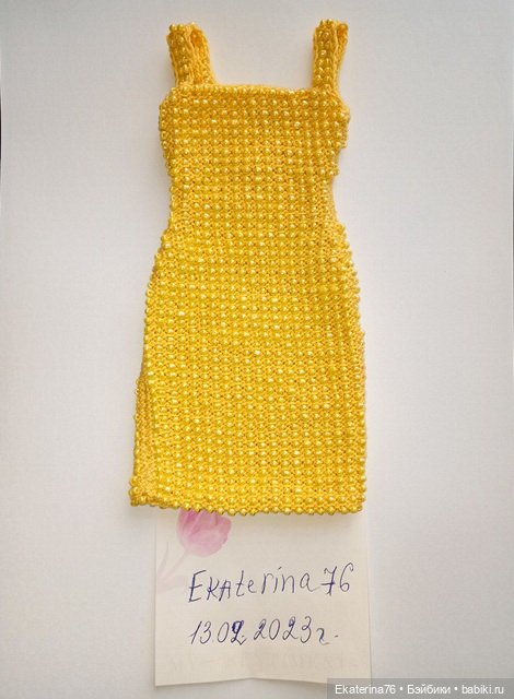 Бисерное платье для Tonner и Ellowyne (фото 5)