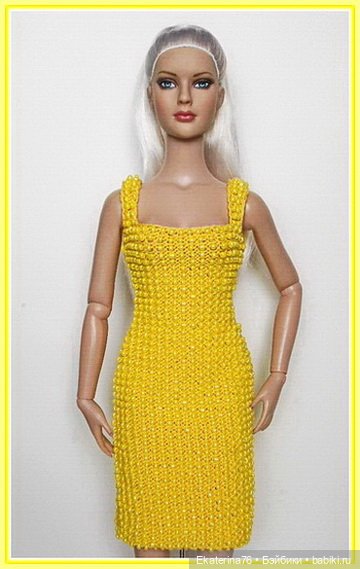Бисерное платье для Tonner и Ellowyne