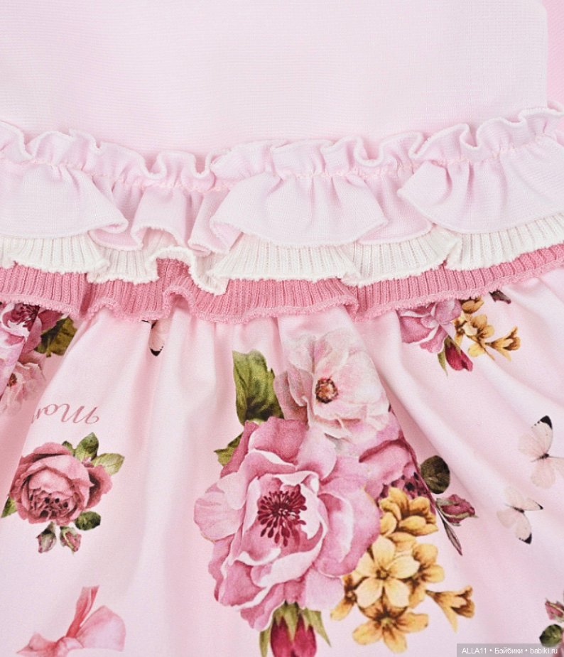 Платье Monnalisa с цветочным принтом (фото 2)