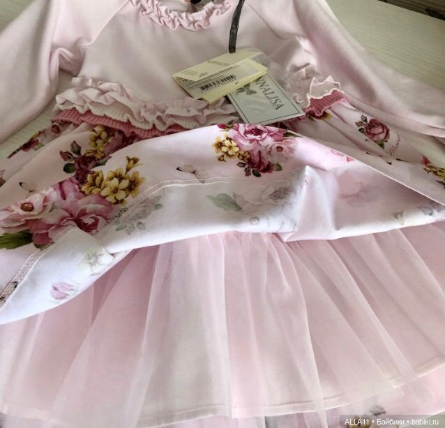 Платье Monnalisa с цветочным принтом (фото 4)