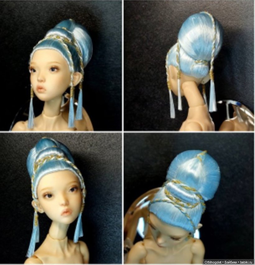 Изготовление ювелирного парика любой сложности на кукол Popovy