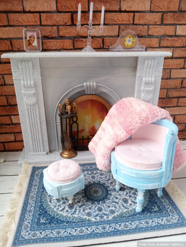 Мебель прованс ретро винтаж Шебби шик кресло пуфик банкетка плед (фото 7)