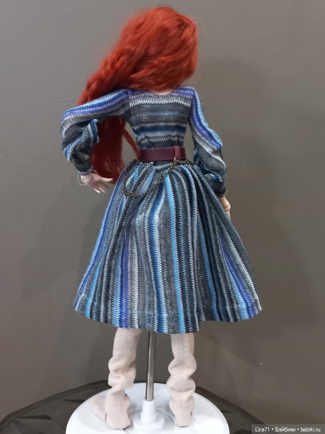 Платье, ремень, сумочка на худеньких авторок, Тоннер, FR, Integrity Барби (фото 8)