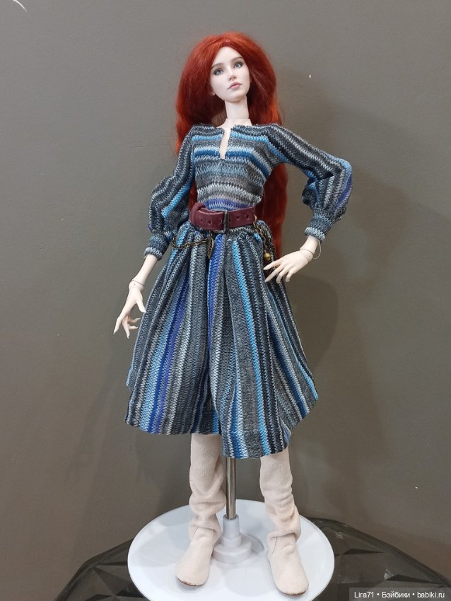 Платье, ремень, сумочка на худеньких авторок, Тоннер, FR, Integrity Барби