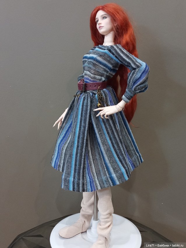 Платье, ремень, сумочка на худеньких авторок, Тоннер, FR, Integrity Барби