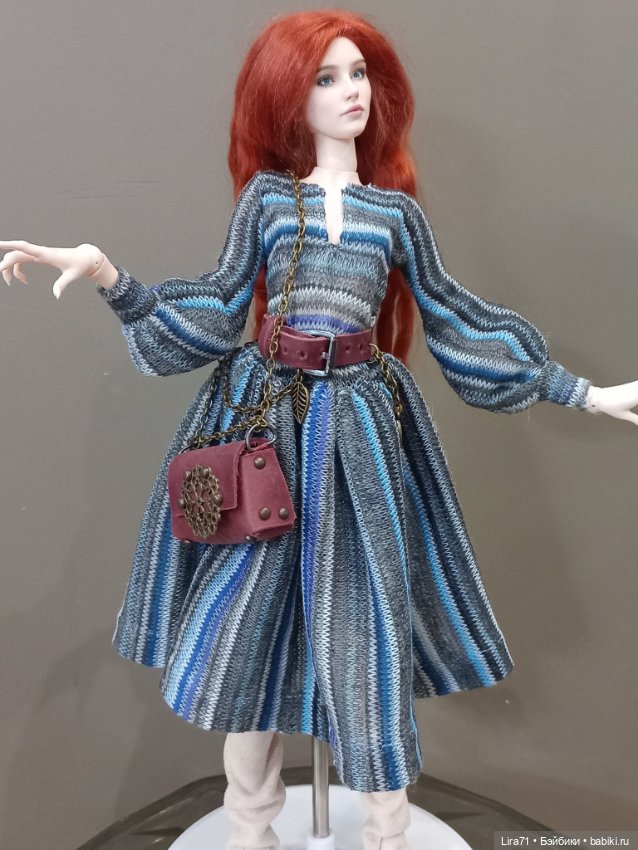 Платье, ремень, сумочка на худеньких авторок, Тоннер, FR, Integrity Барби (фото 2)