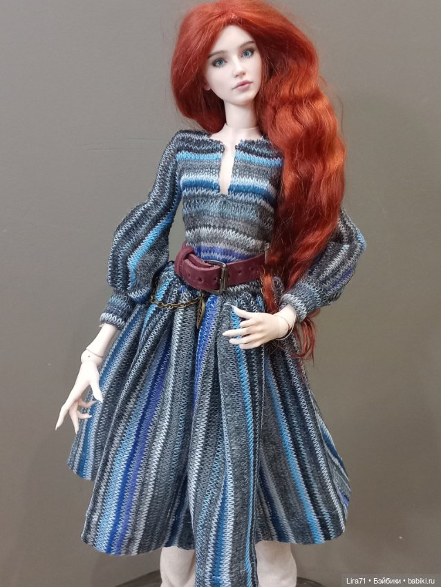 Платье, ремень, сумочка на худеньких авторок, Тоннер, FR, Integrity Барби (фото 7)