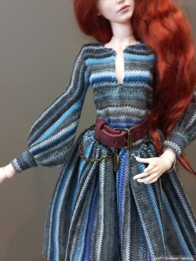 Платье, ремень, сумочка на худеньких авторок, Тоннер, FR, Integrity Барби (фото 6)