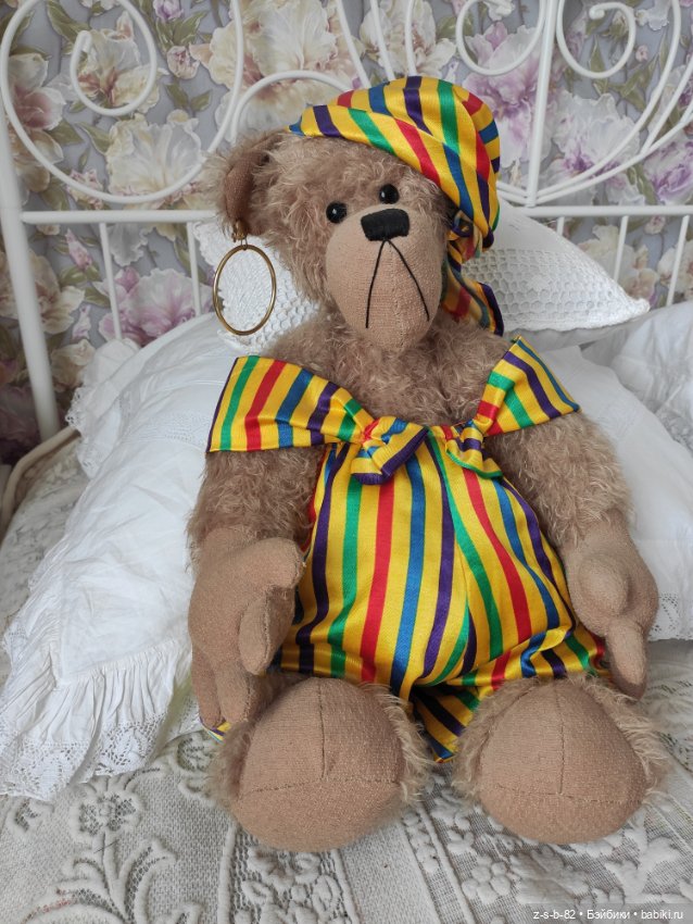 Авторский винтажный мишка (фото 7)