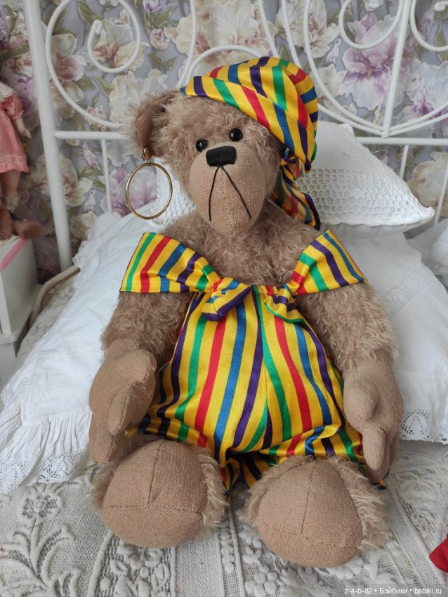 Авторский винтажный мишка (фото 9)