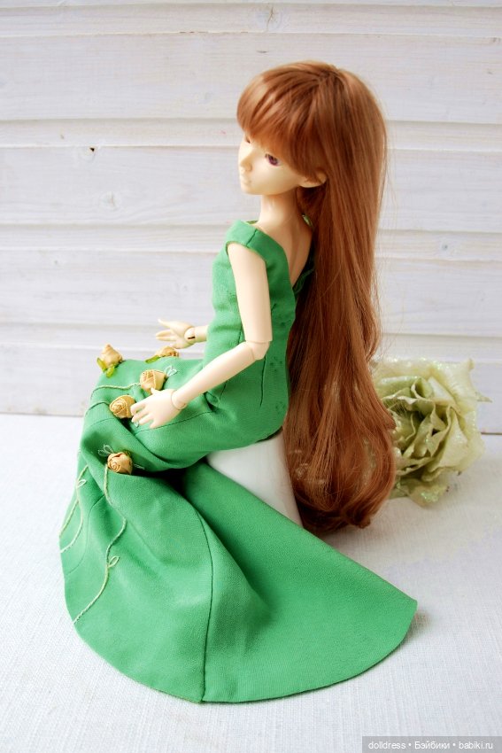 Платье с накидкой — Одежда для BJD (фото 5)
