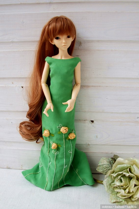 Платье с накидкой — Одежда для BJD (фото 2)