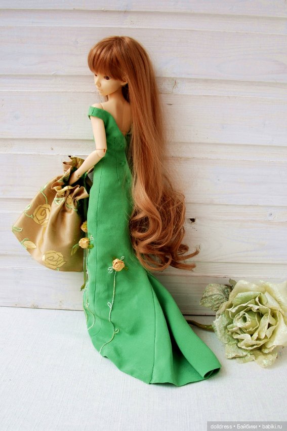 Платье с накидкой — Одежда для BJD (фото 6)