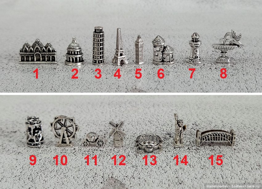 Мини сувениры "Мировые достопримечательности" (фото 2)