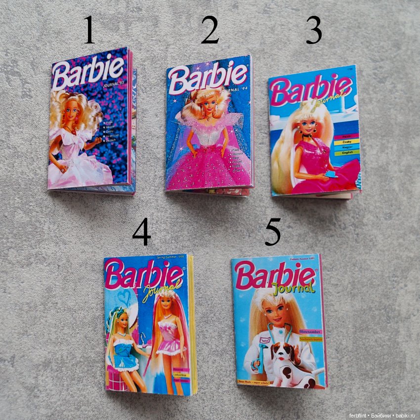 Набор журналов "Barbie" в масштабе 1:6 (фото 2)
