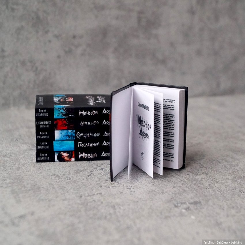 Книги серии "Дозоры" в масштабе 1:6 (фото 4)