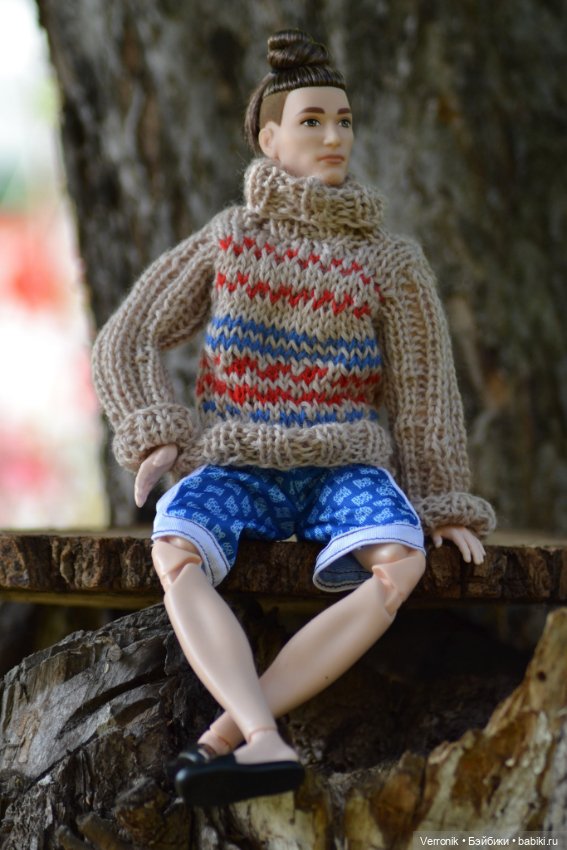 Свитер для Кена. Шапочка в подарок (фото 2)