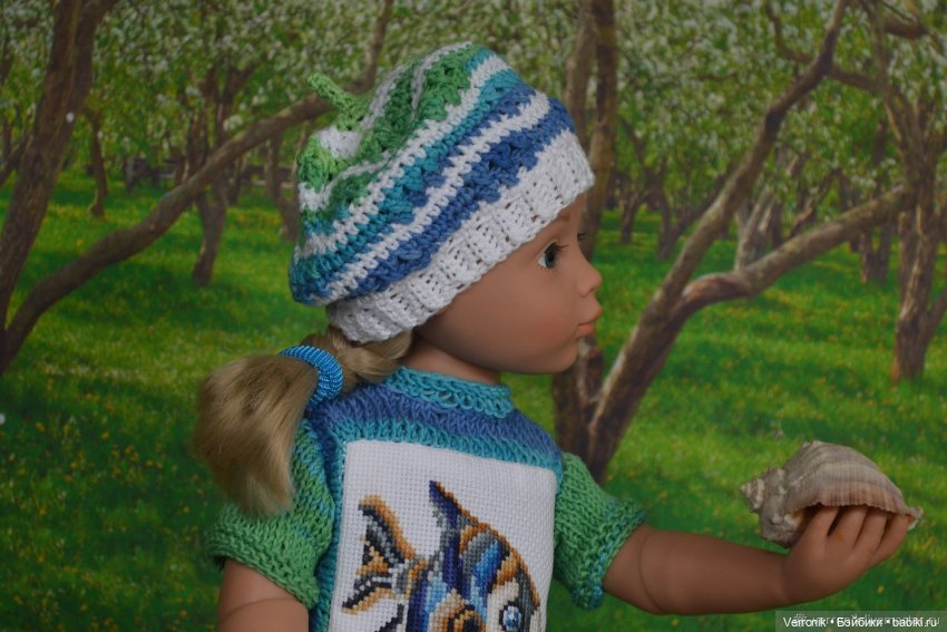 Комплект одежды "Море" для куклы Gotz. Для куклы 45-50 см0 (фото 5)