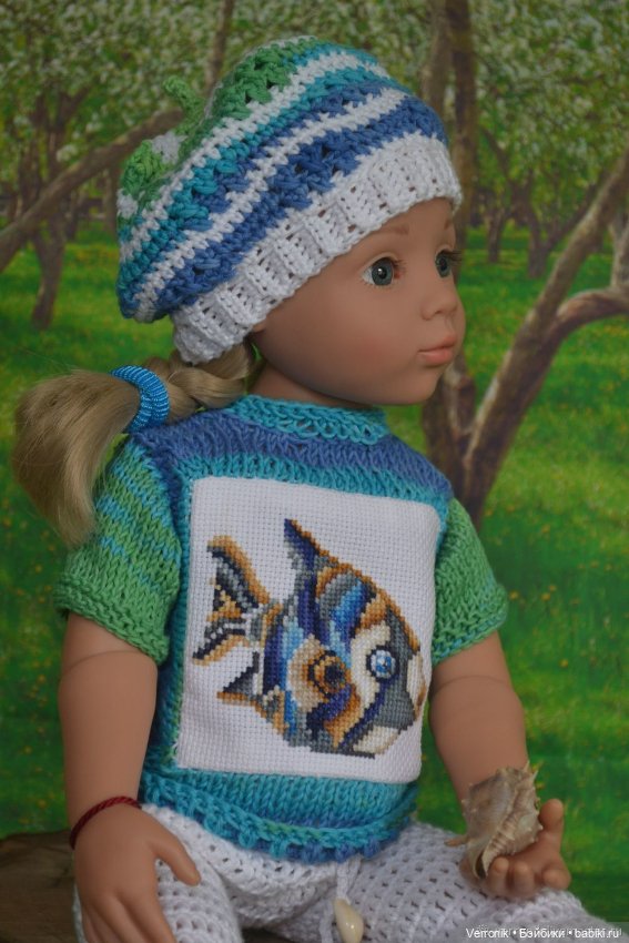 Комплект одежды "Море" для куклы Gotz. Для куклы 45-50 см0 (фото 4)