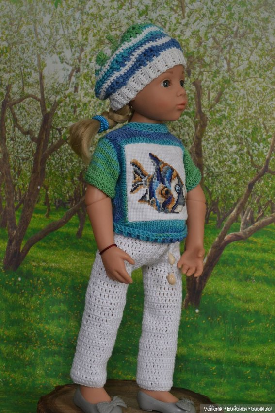 Комплект одежды "Море" для куклы Gotz. Для куклы 45-50 см0 (фото 3)