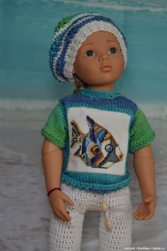 Комплект одежды "Море" для куклы Gotz. Для куклы 45-50 см0