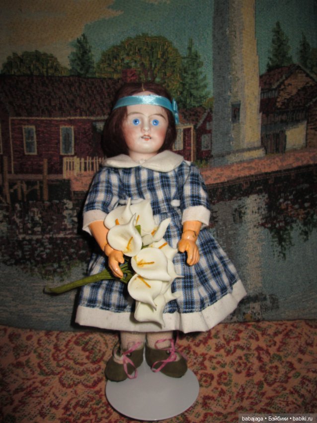 Антикварная маленькая кукла (фото 4)