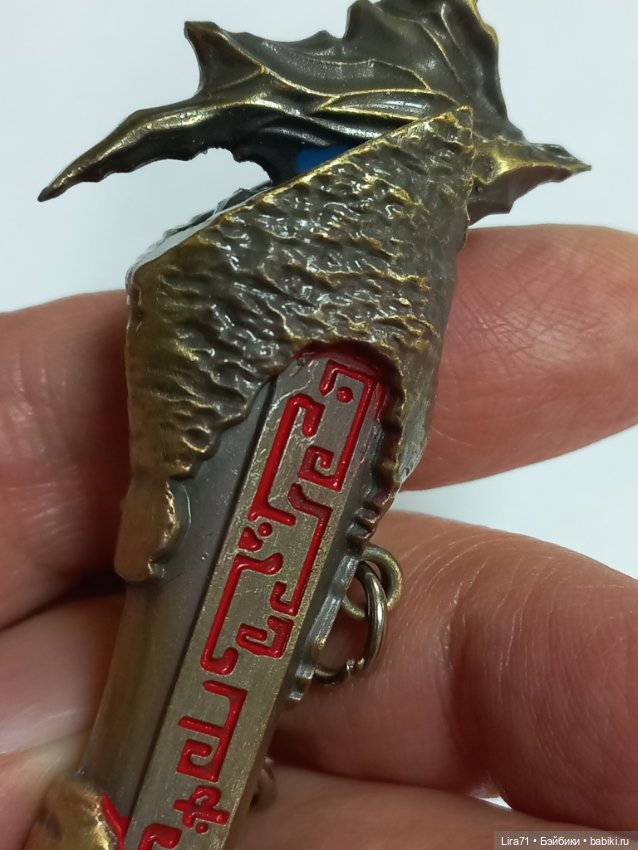 Меч с ножнами из металла 17 см (фото 8)