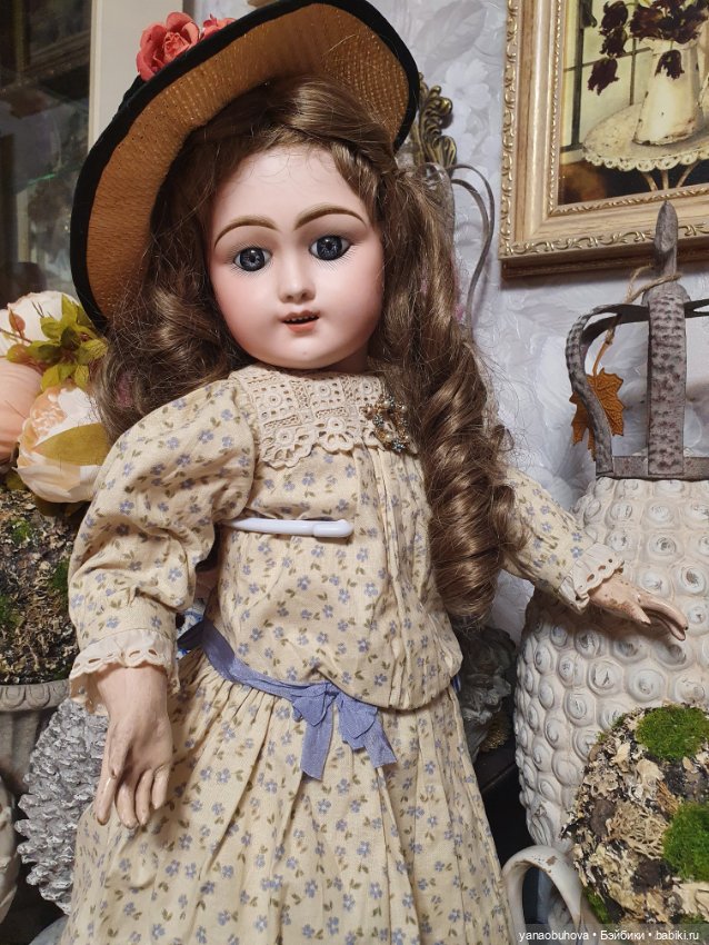 Антикварная француженка Эден бебе, 50 см