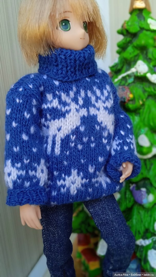 Замечательные свитерочки на Azone doll,Obitsu и похожих