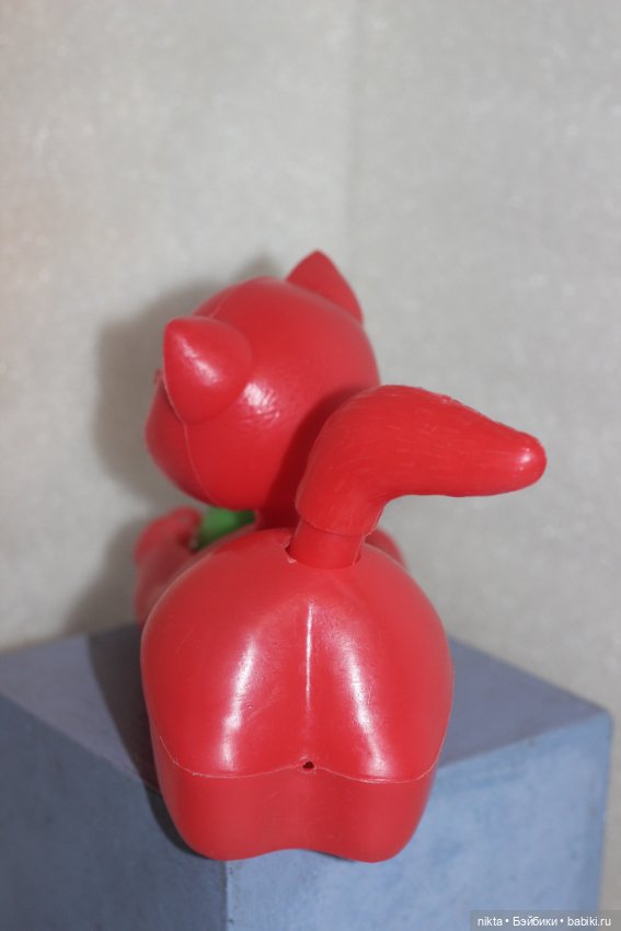 Игрушка СССР * Каталка * Кот с мячиком (фото 5)