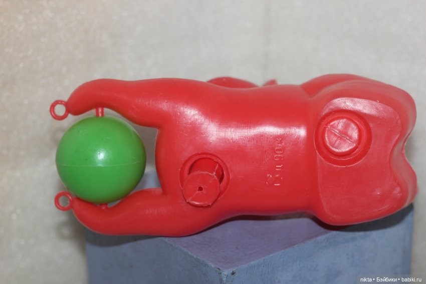 Игрушка СССР * Каталка * Кот с мячиком (фото 6)