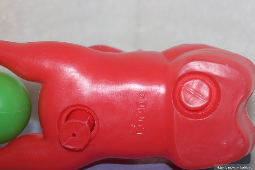 Игрушка СССР * Каталка * Кот с мячиком (фото 7)