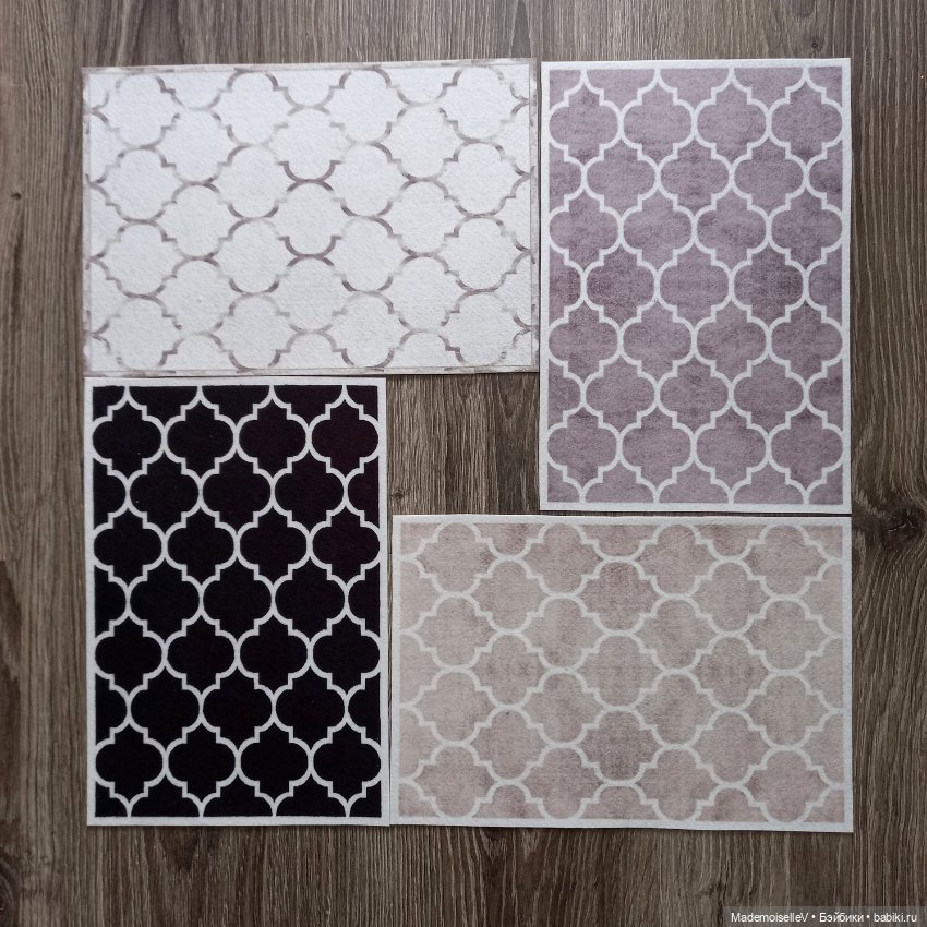 Ковры № 88-91 — Текстиль для кукольного интерьера