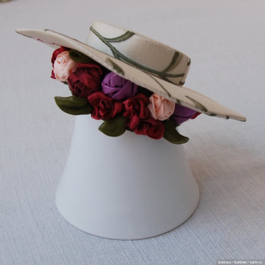 Шляпка "Цветущий сад" — Одежда для кукол (фото 5)