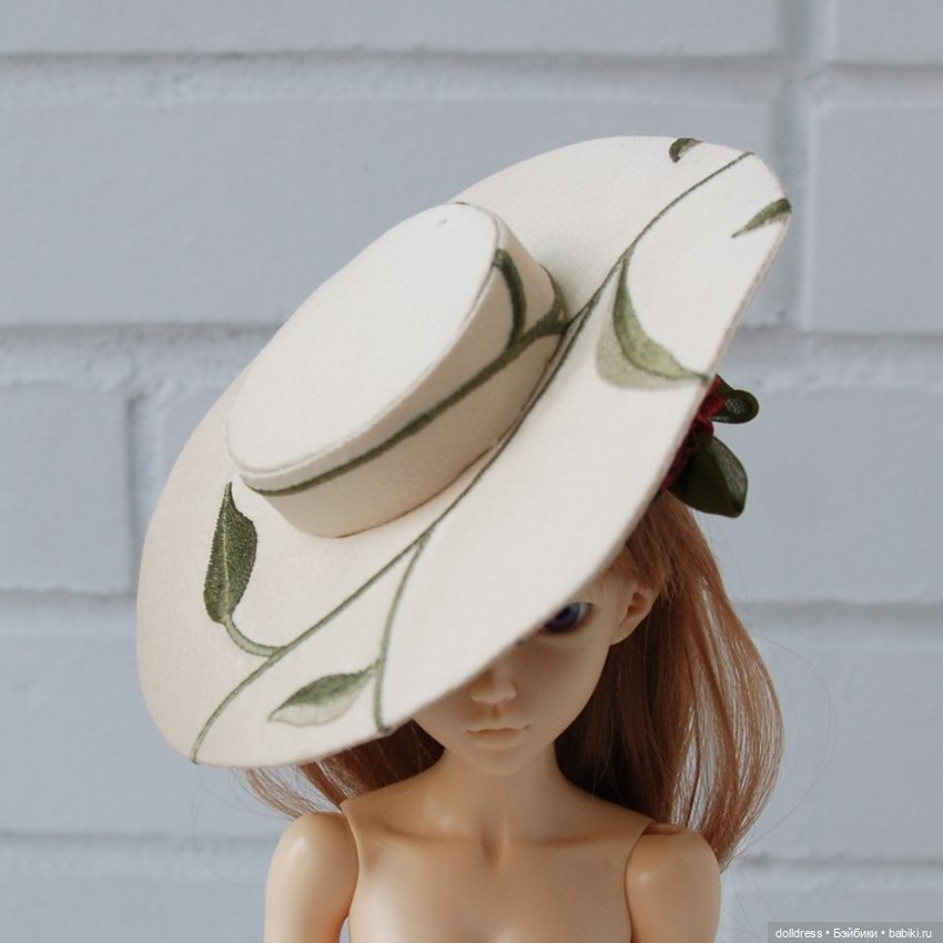 Шляпка "Цветущий сад" — Одежда для кукол