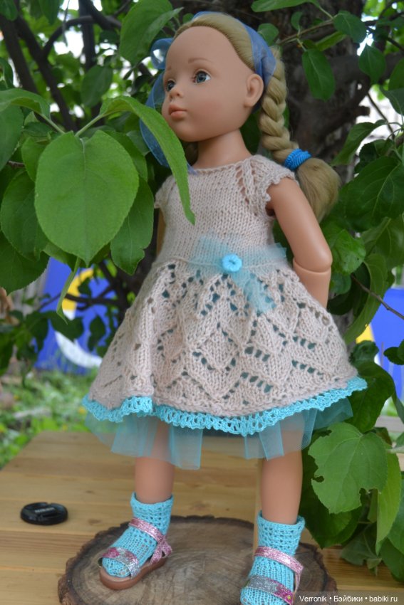 Платье и носочки для куклы Gotz. Для куклы 45-50 см (фото 2)