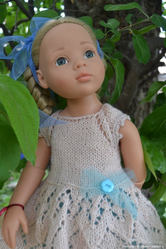 Платье и носочки для куклы Gotz. Для куклы 45-50 см (фото 3)