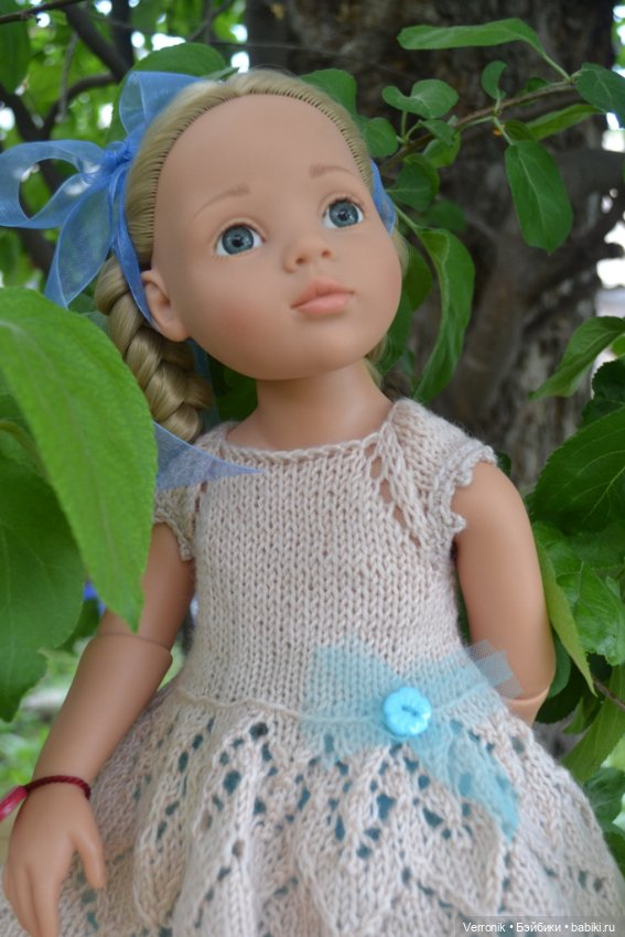 Платье и носочки для куклы Gotz. Для куклы 45-50 см (фото 6)