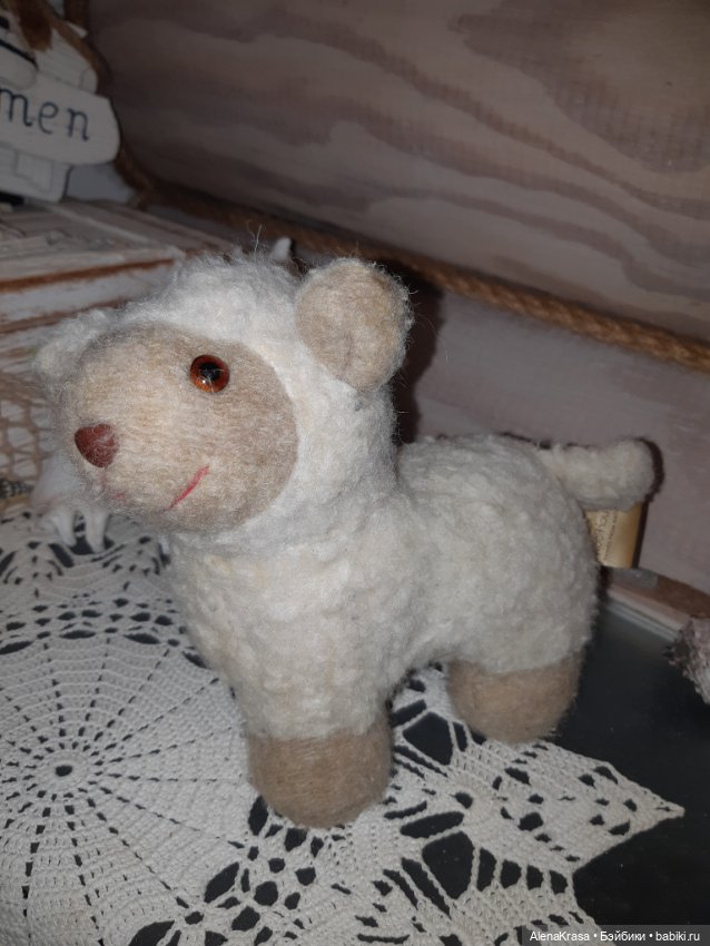 Овечка из шерсти — Винтажные куклы и игрушки детства