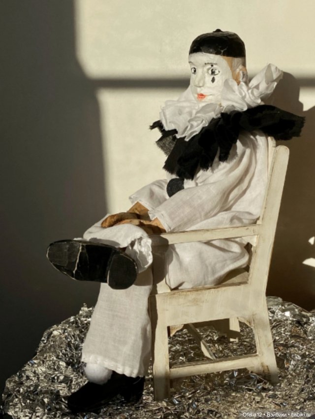 Деревянная кукла Пьеро — Авторские куклы (фото 3)