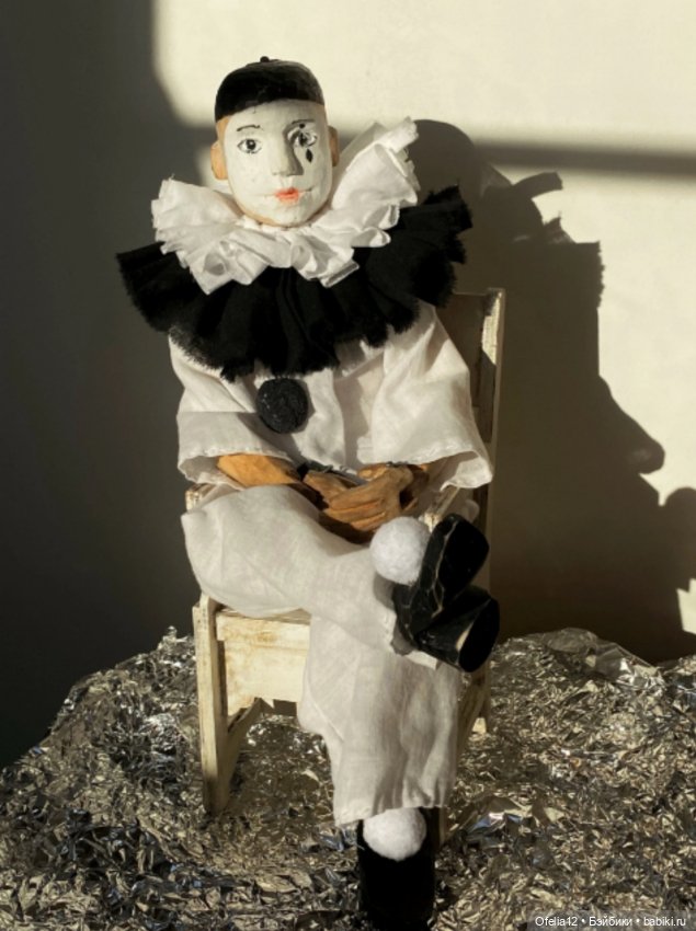 Деревянная кукла Пьеро — Авторские куклы (фото 2)