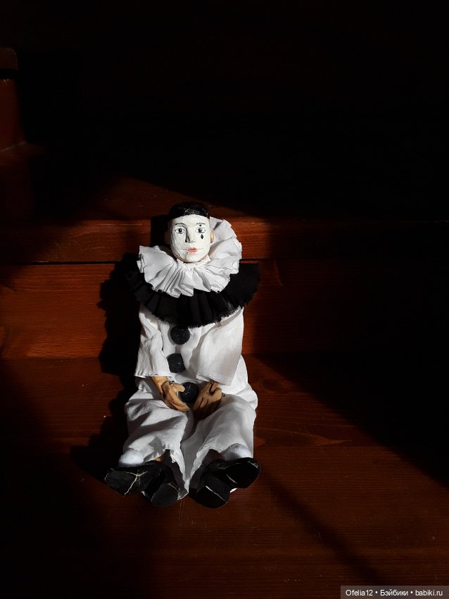 Деревянная кукла Пьеро — Авторские куклы (фото 4)