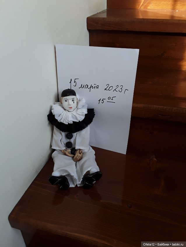 Деревянная кукла Пьеро — Авторские куклы