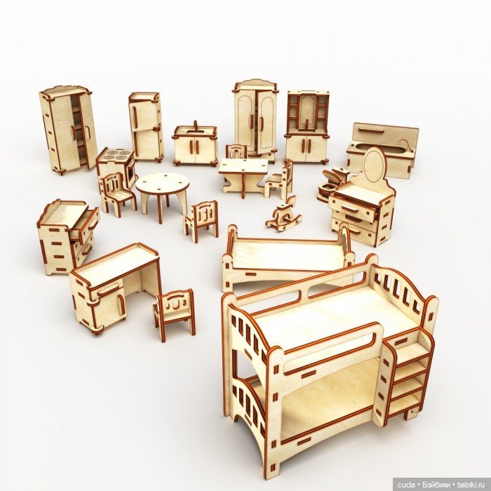 Кукольный дом — Кукольная мебель (фото 4)
