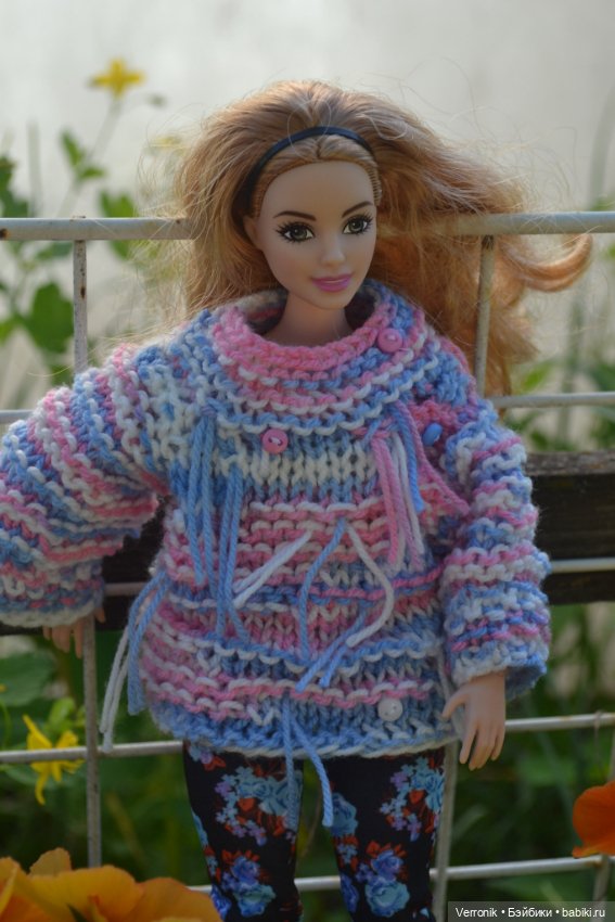 Свитер для Барби в стиле бохо (фото 4)
