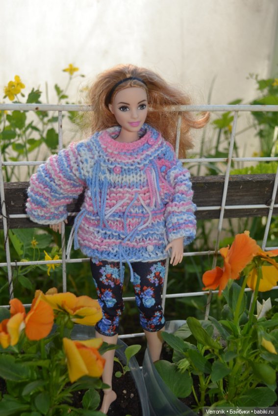 Свитер для Барби в стиле бохо (фото 5)