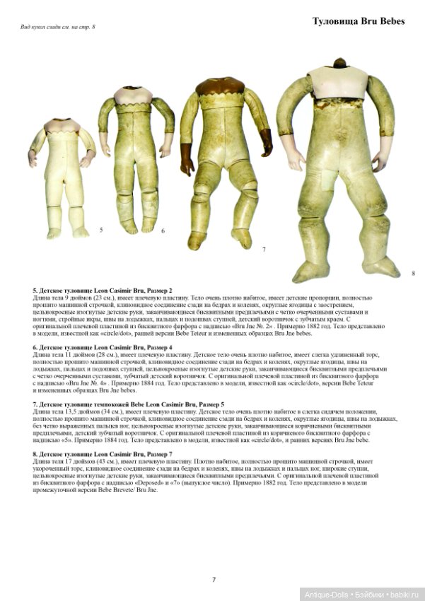 Книга о телах французских и немецких антикварных кукол The Body Book на русском языке (фото 5)
