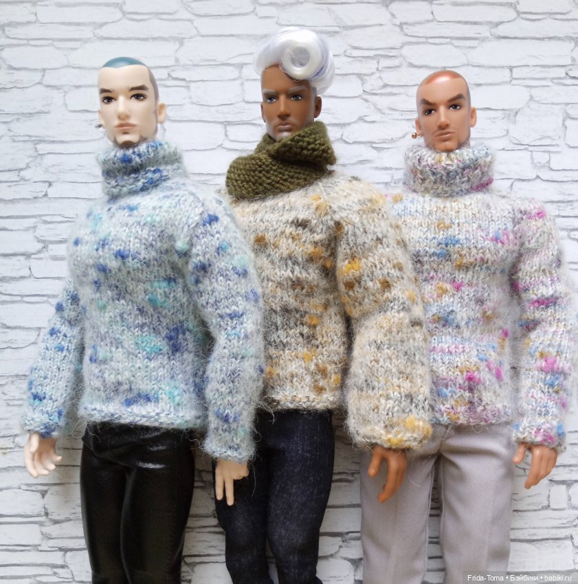 Свитер джемпер для Адониса TBLeague PHICEN JiaouDoll Action figure бесшовный твидовый